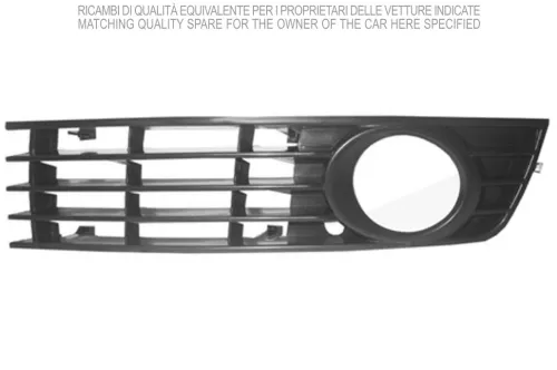 Griglia Paraurti Anteriore Sinistra Audi A4 2000-2004 | OE 8E080768101C