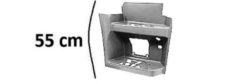 Pedana Destra Con Primer Cabina Stretta Bassa Senza Foro Luce Mercedes Actros Mp4 Cabina Stretta OE 