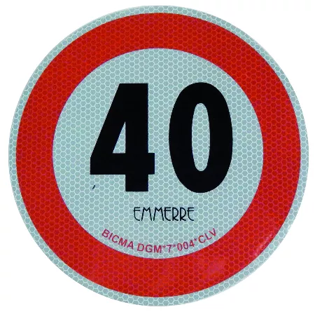 LIMITE DI VELOCITÀ DELLA PELLICOLA ADESIVA 40 KM/H