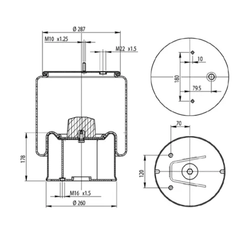 Soffietto, Sospensione pneumatica