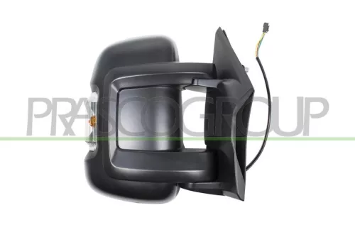 Retrovisore Destro Elettrico Nero Termico Con Fanale Braccio Corto Lampadina 16W 8 Pins Peugeot BOXER, 2006-2014 - OE 1635187780
